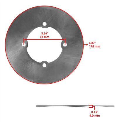 Brake Calipers Front Left Right With Brake Discs for Polaris Worker 335 (1999–1999)