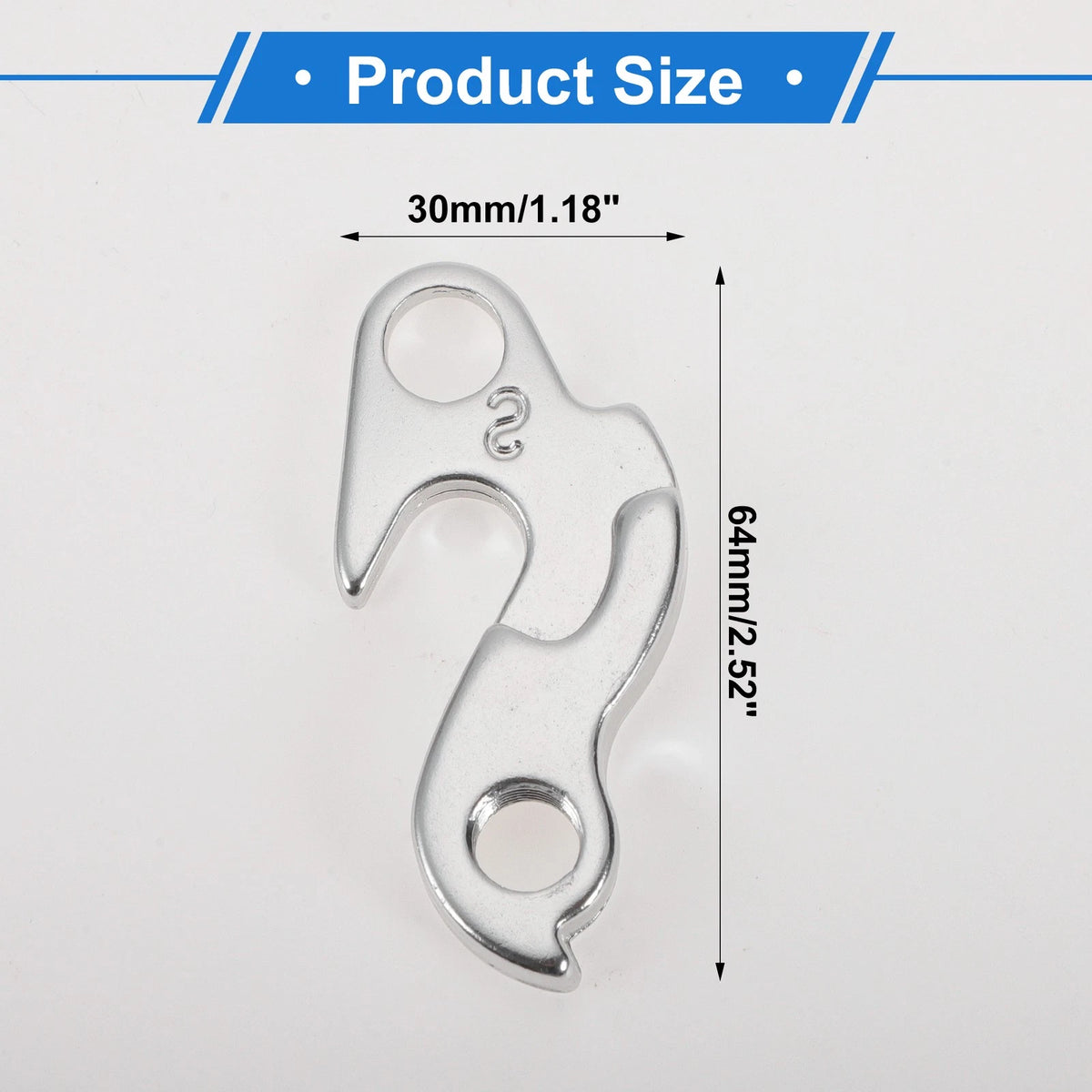 Rear Derailleur Hanger Replacement Aluminium Alloy for Bike 24 Size 1.18x2.52