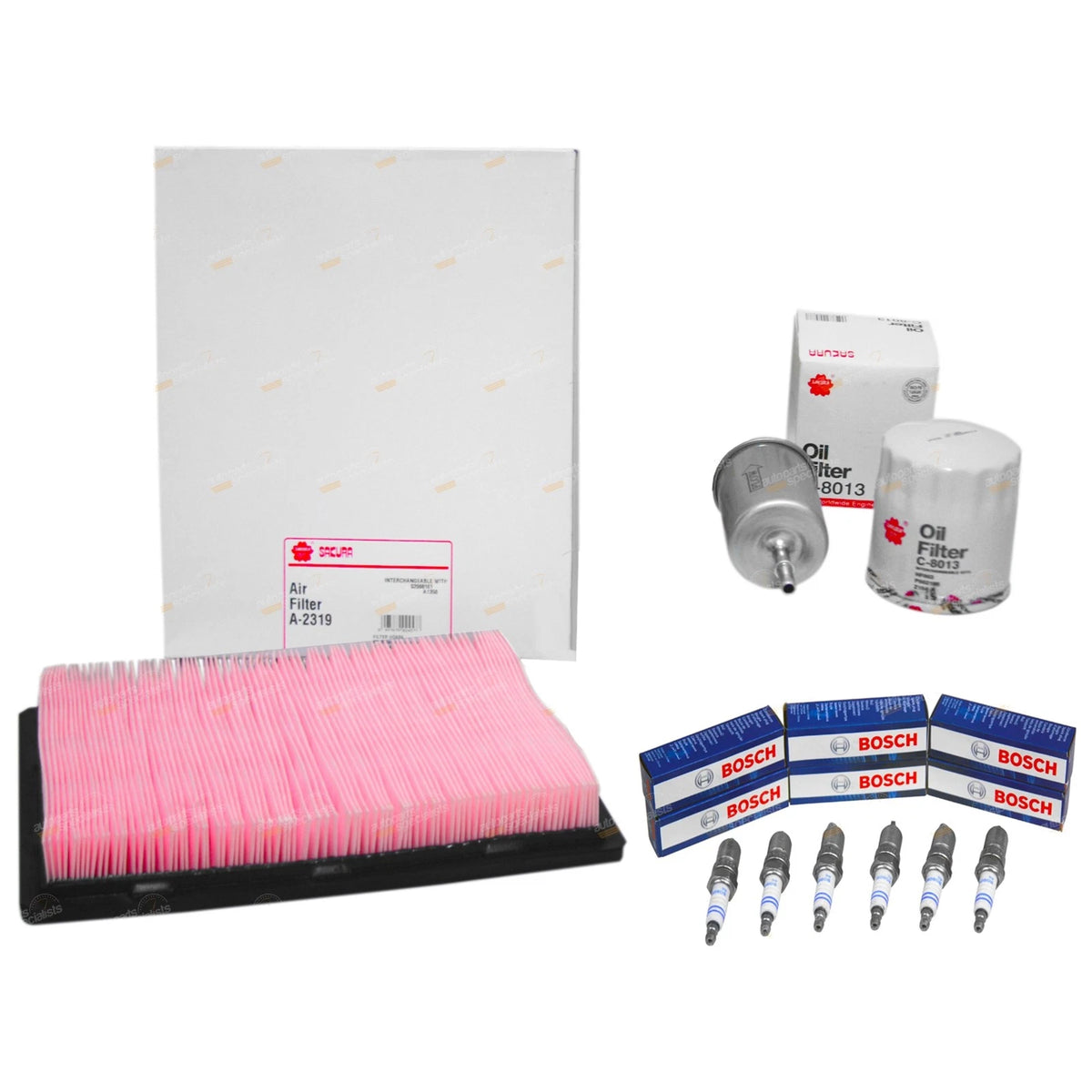 Oil Air Fuel Filter Spark Plug Service Kit for Commodore VX VY VT V6 (1997–2004)