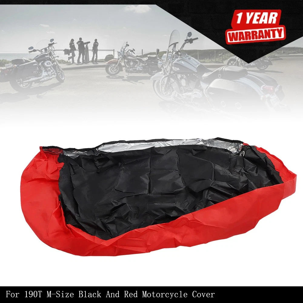 M-Size Waterproof Motorcycle Cover for (190T)