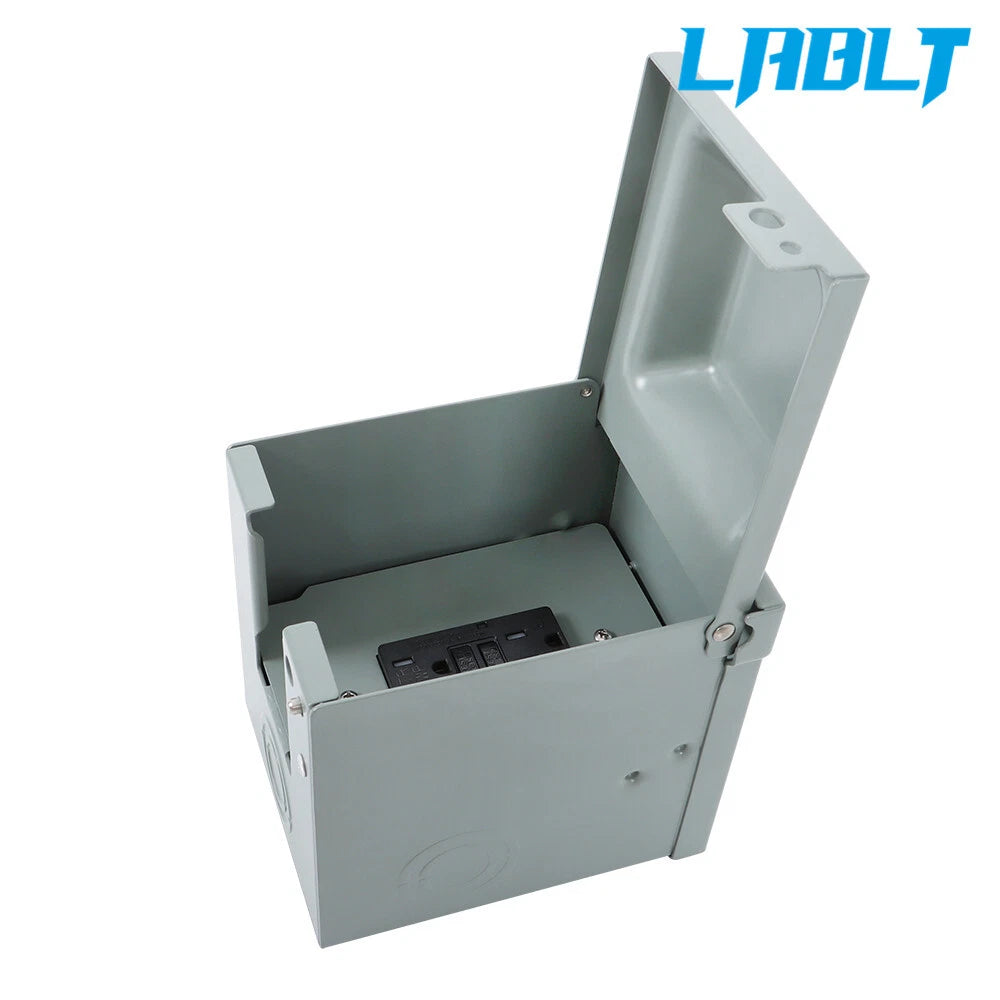 Outdoor Electrical Outlet Box for LABLT (20Amp, Waterproof, 3R Cover)