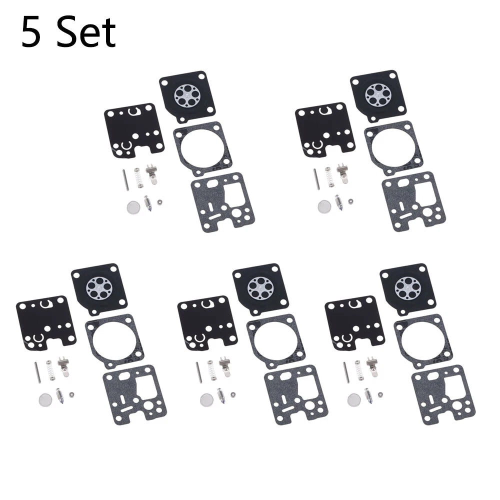 Set of 5 Carburetor Repair Kits for ECHO ES230 ES231 PB230 PB231 GT-200 ZAMA RB-107