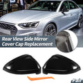 Rearview Mirror Cover Cap Replacement Gloss Black for Audi A4 A5 (2017–2024)