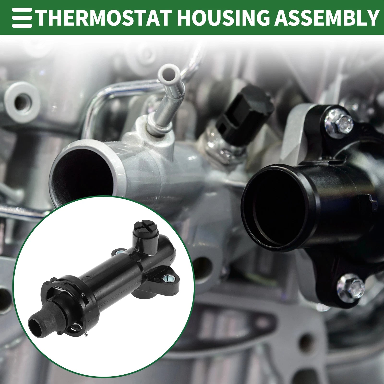 Engine Coolant Thermostat Housing Assembly for BMW E46 E38 E39 E65 E66 (1998–2006)