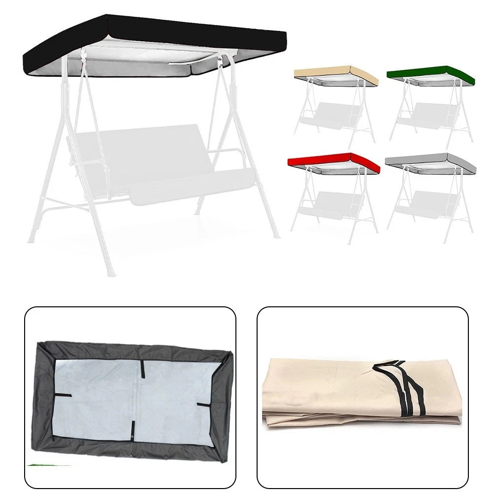 Swing Chair Canopy Replacement Cover for Outdoor Relaxation (Universal Fit)