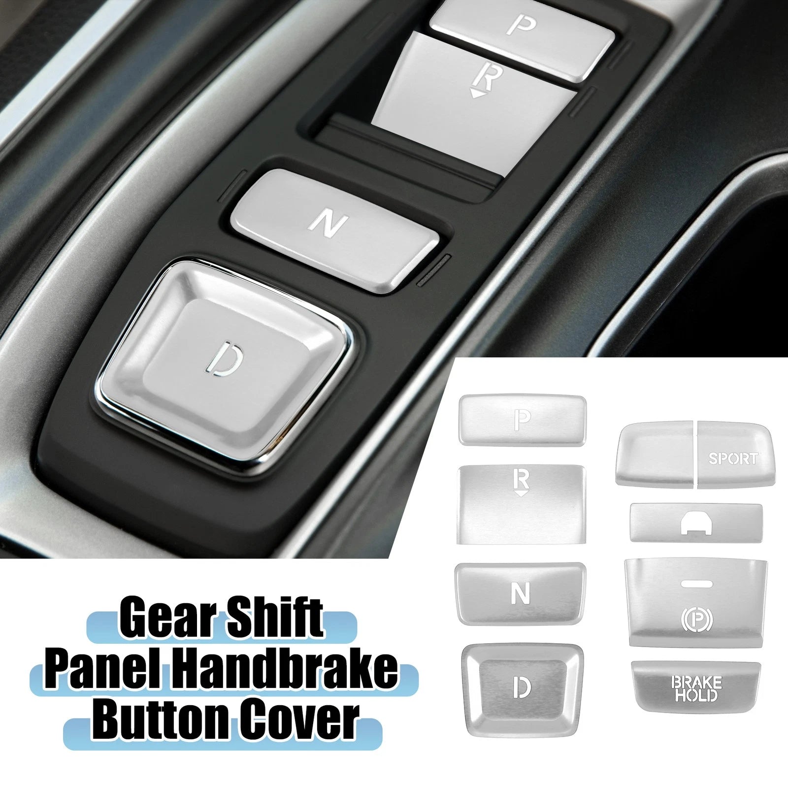 9pc Gear Shift Panel Button Cover Trim Replacement for Honda Accord (2018–2022)