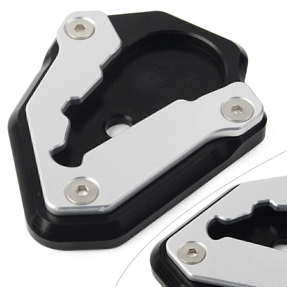 Motor CNC Side Stand Enlarger Plate Kickstand Pad For Ducati 848 1098 1198 Black