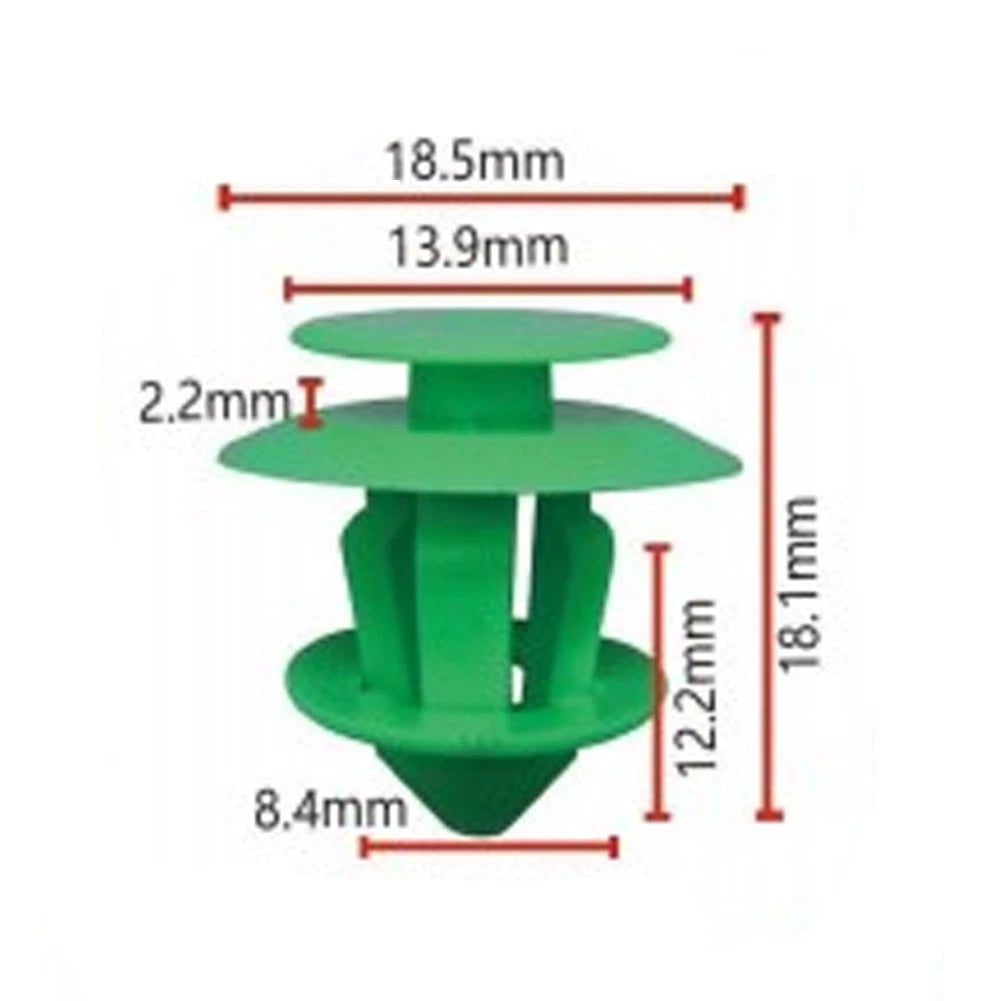 Set of 10 Plastic Panel Clips for Mercedes Sprinter W906, VITO