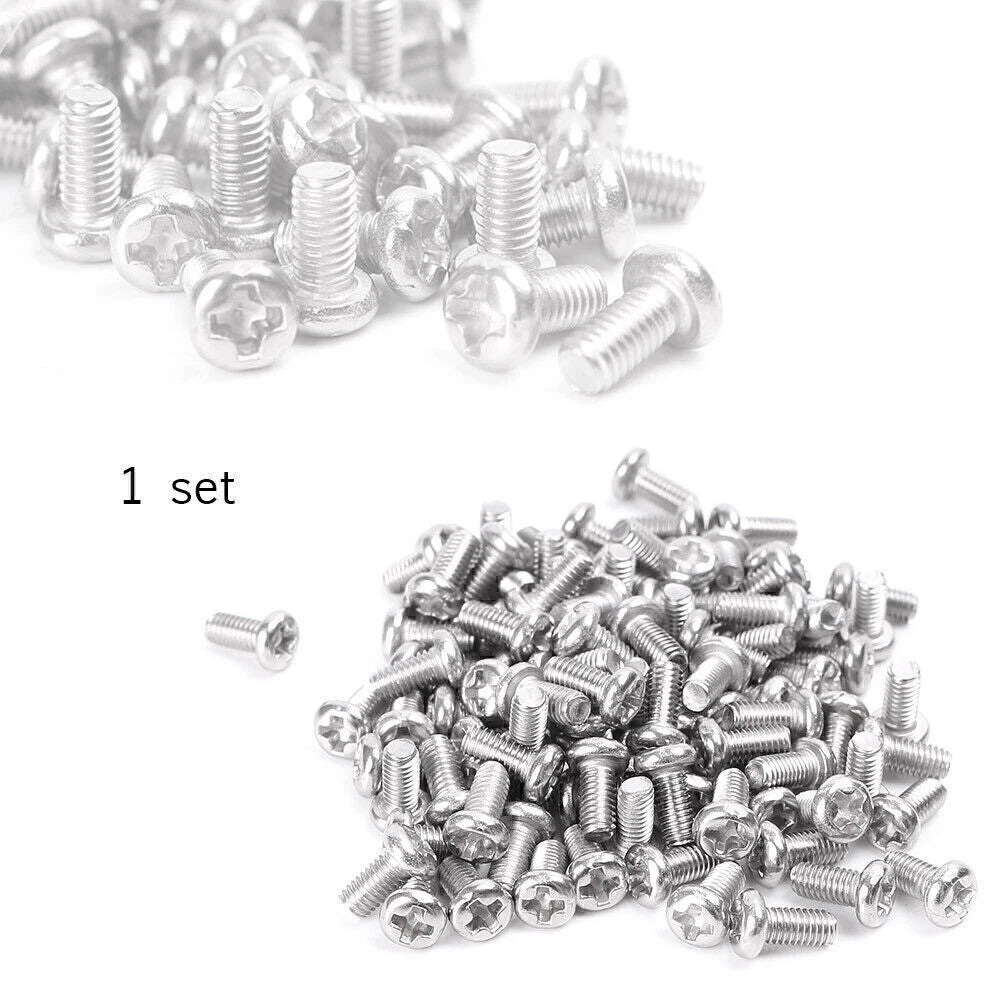 100x M3x6mm Recessed Crosshead Screws for Automotive Applications