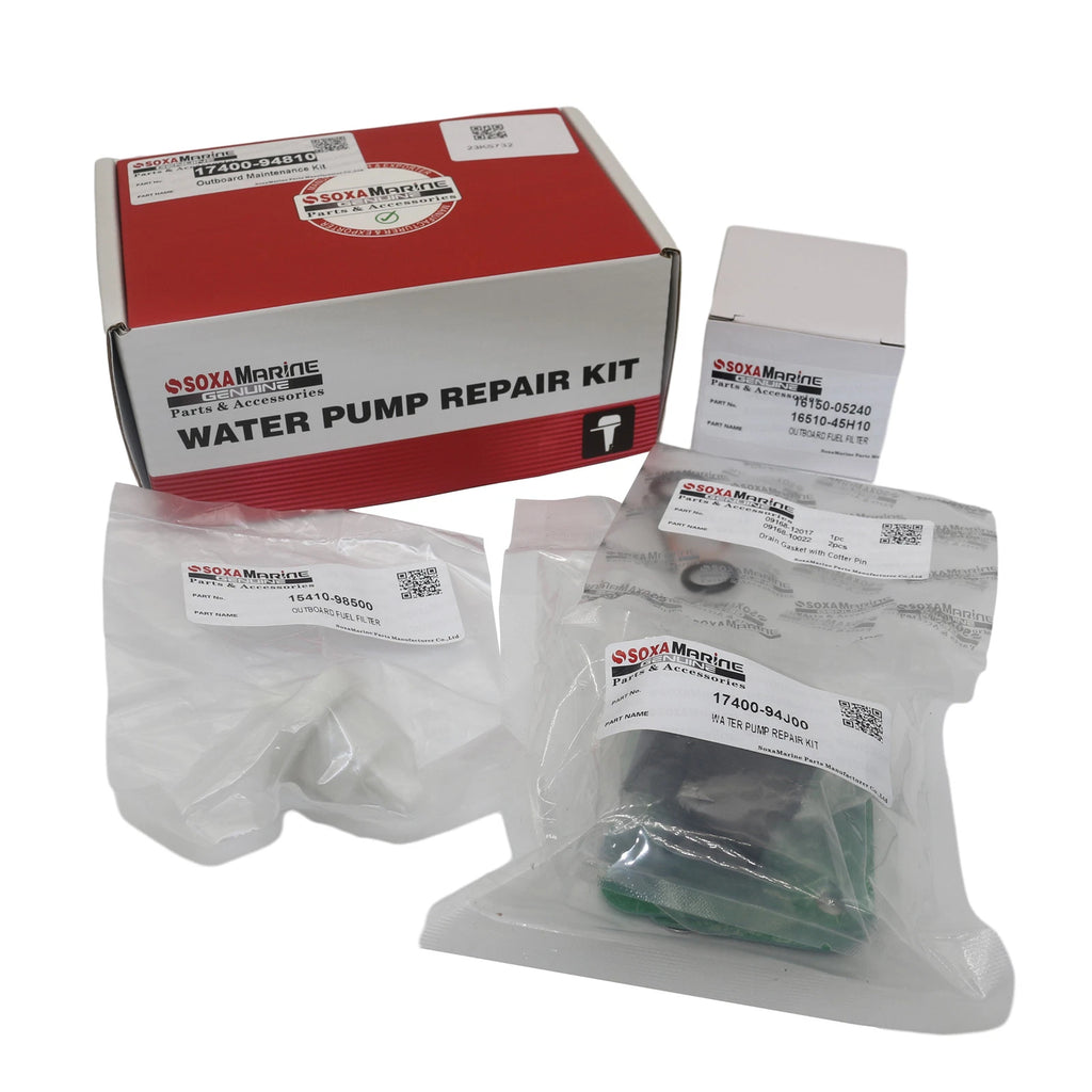 Maintenance Repair Kit for Suzuki DF 9.9 15 HP Outboard Motor (100 Hours) 17400-94810
