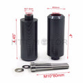 Carbon Long Frame Sliders for Yamaha FZ6 (2004–2012)