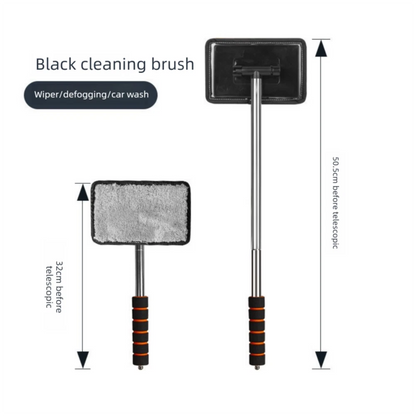 Microfiber Car Windshield Cleaner Brush Extendable Multi Layer Rubber Wiper