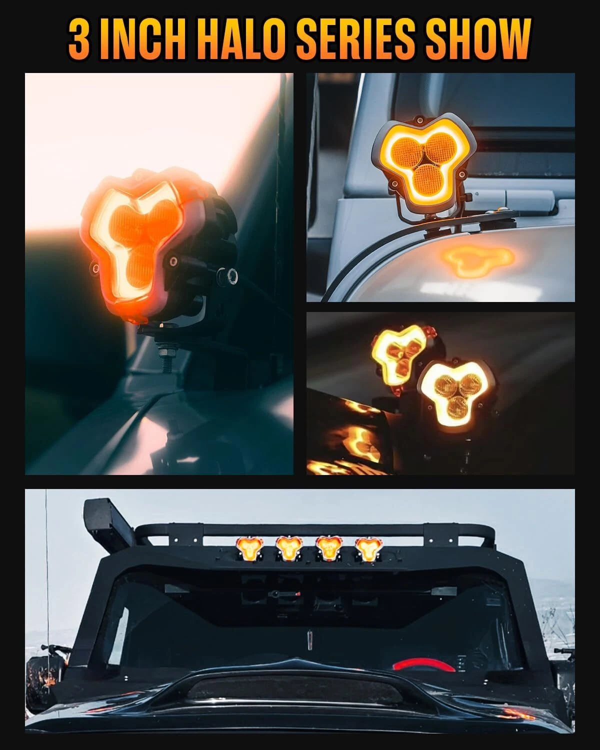 2X LED Work Lights Pod for Offroad Vehicles (2010–2023)