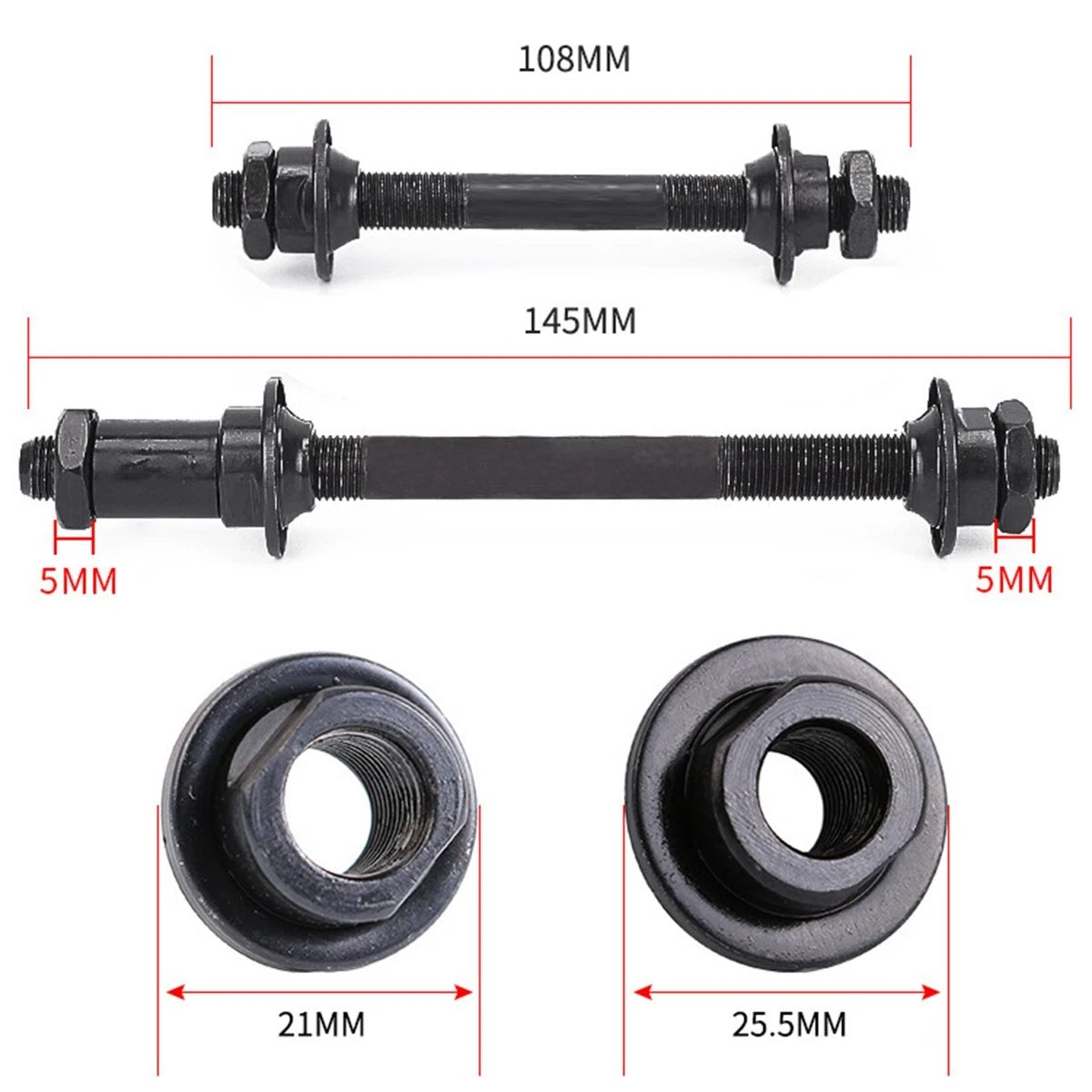 Quick Release Skewer for Bike Bicycle Wheel Hub (1pc)
