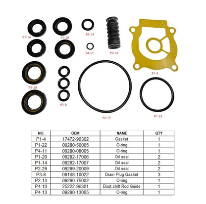 Gearcase Seal Kit for Suzuki DT DF 25 30 (25700-95D00, 18-7573)