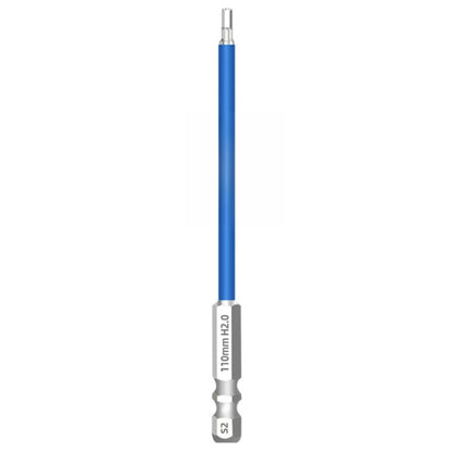 Hex Screwdriver Bit 110mm Magnetic Alloy Steel for Impact and Drill Use