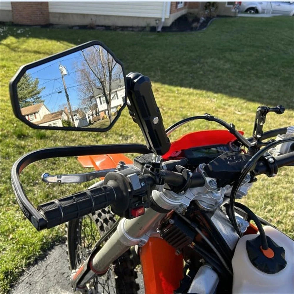 1 Pair Rear View Mirrors for Motorcycle Street Bike (10mm Mount)