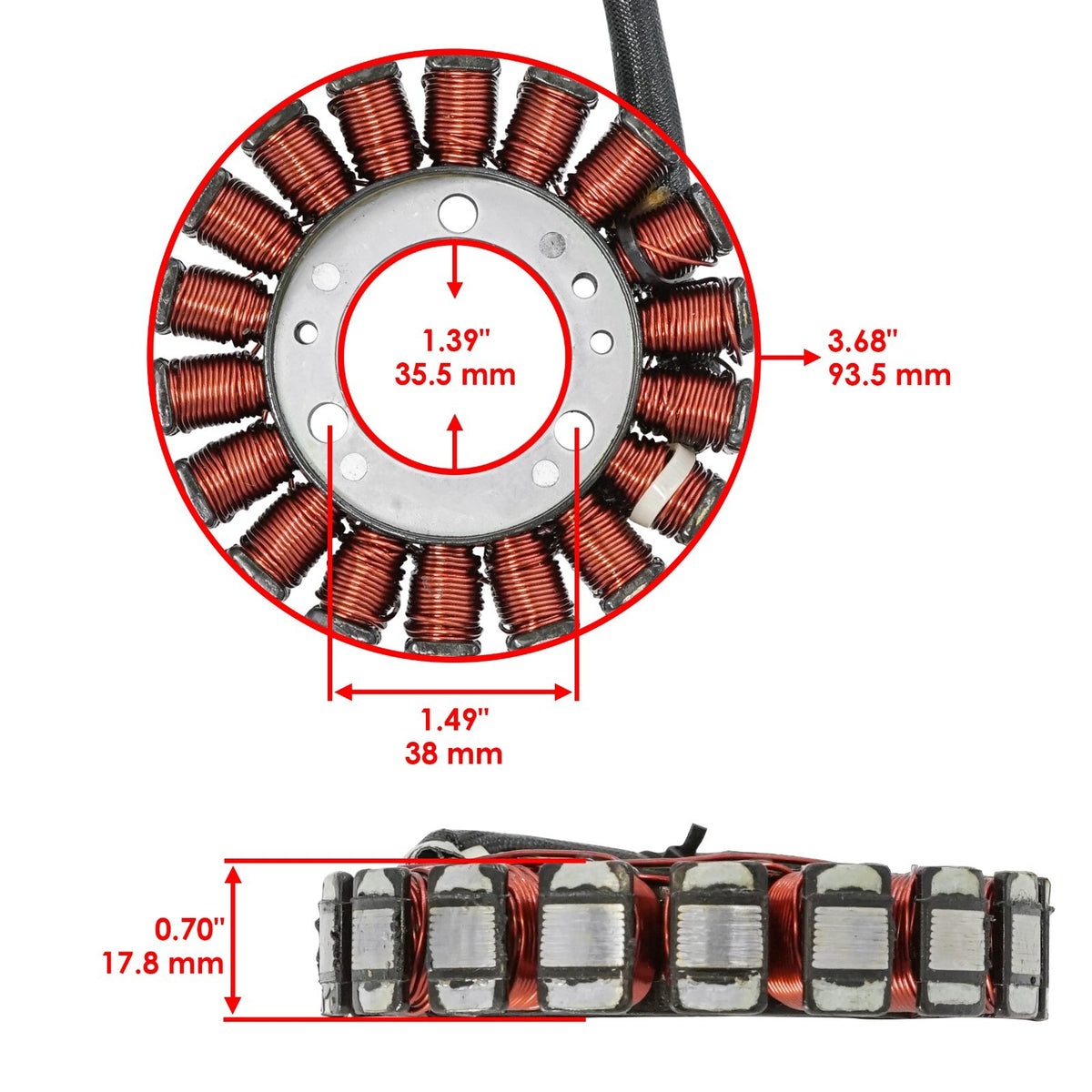 Stator Assembly Replacement for Kawasaki 21003-3739 21003-3740 (2003–2006)