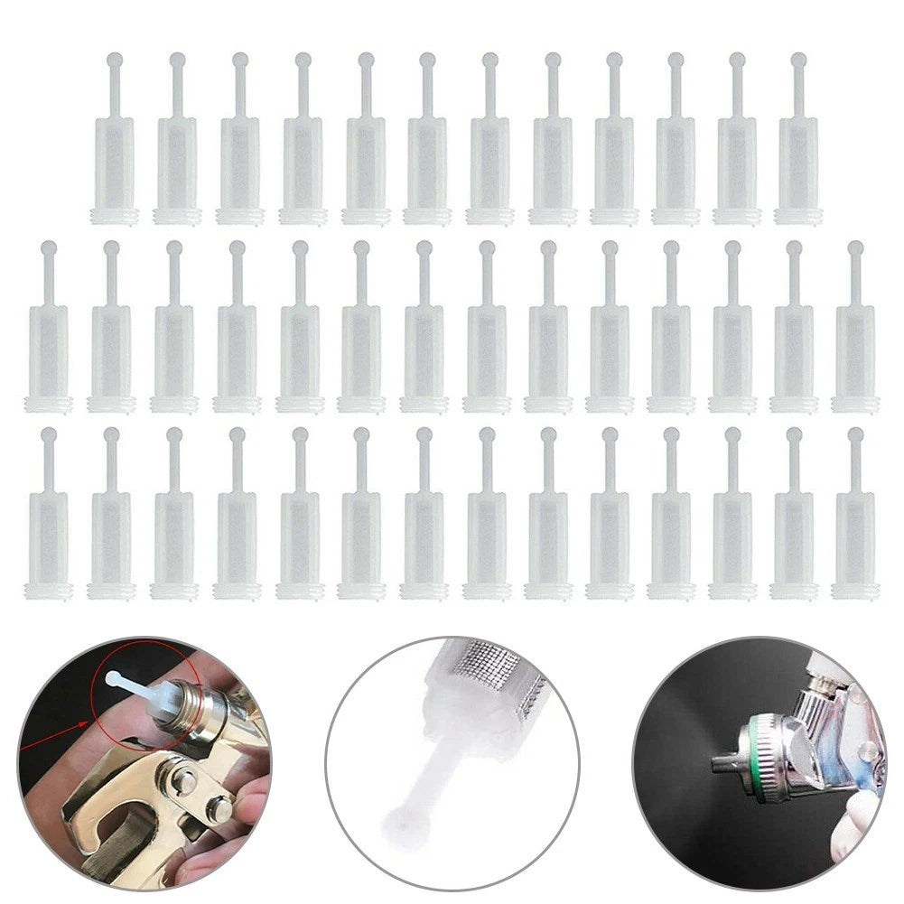 11mm Diameter White Paint Strainer for HVLP Gravity Feed Spray Equipment 40pcs