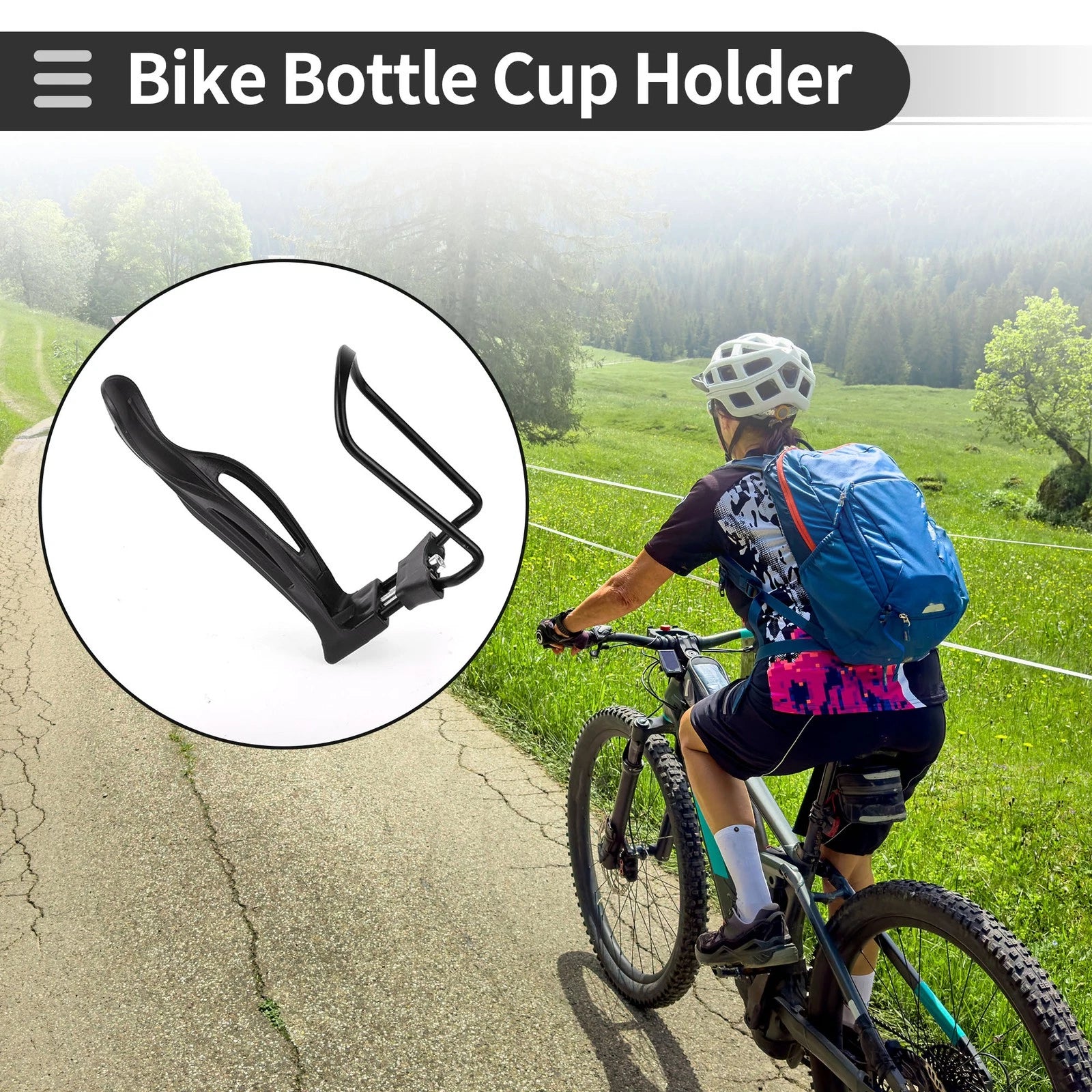 Bike Bottle Cup Holder Rack Thickened Adjustable Aluminium for Universal Use
