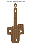 EVA Foam Faux Teak Deck Floor Mat for Rinker Captiva 246 (2008)