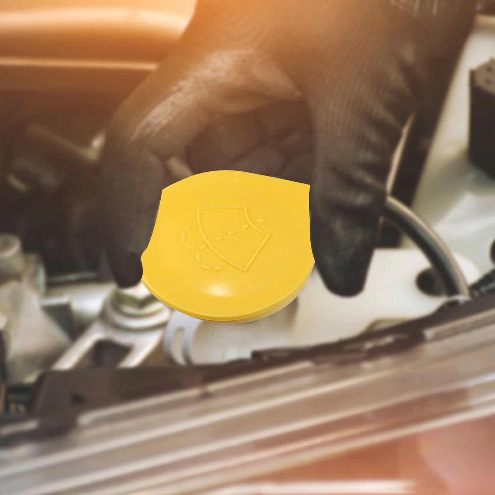 Windshield Washer Fluid Reservoir Cap Cover Set for Subaru Forester (2014–2018)