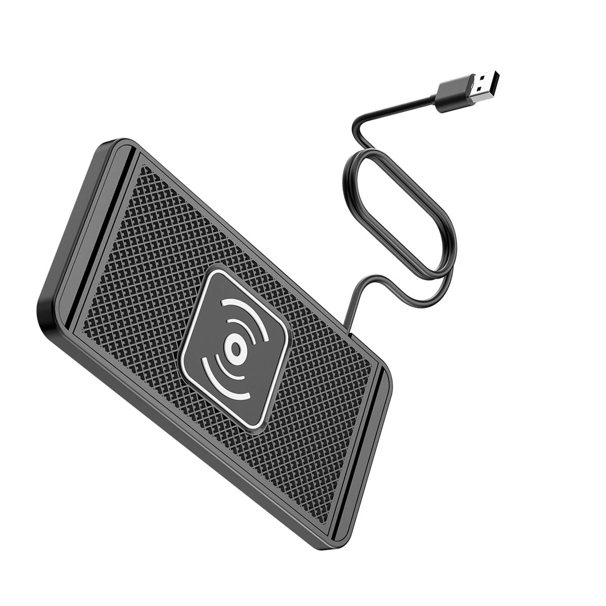 USB Non-slip Silicone Wireless Quick Charger Pad for Car Dashboard Mount
