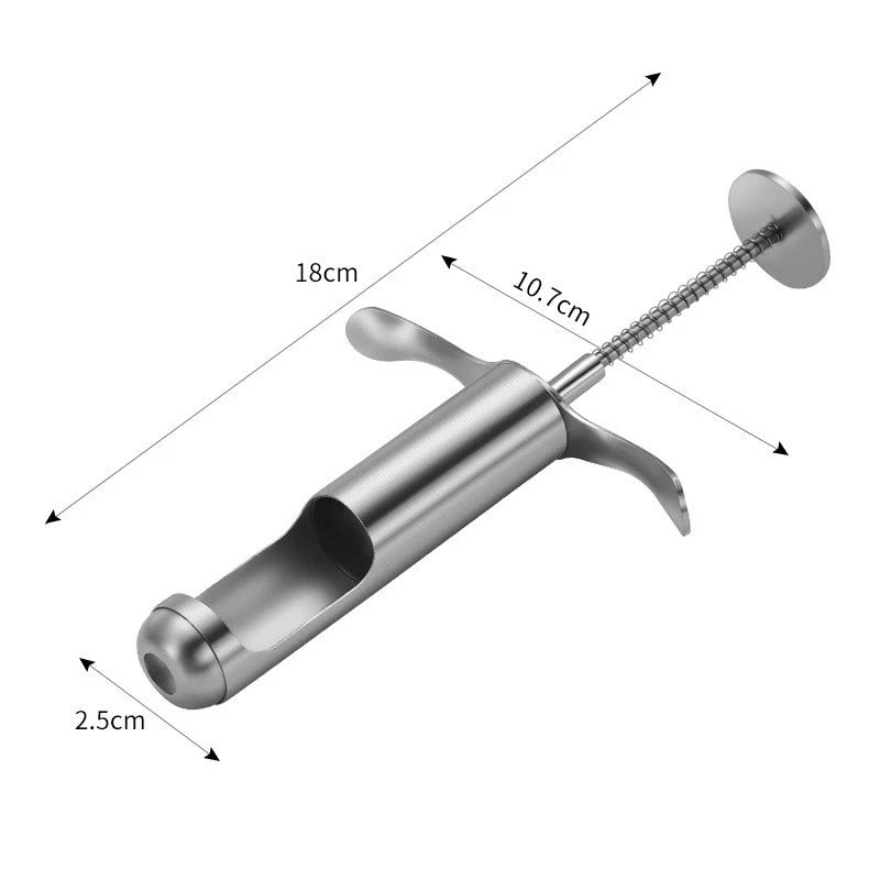 Stainless Steel Date Corer for Red Dates (18.0 x 10.7 x 2.5 cm)