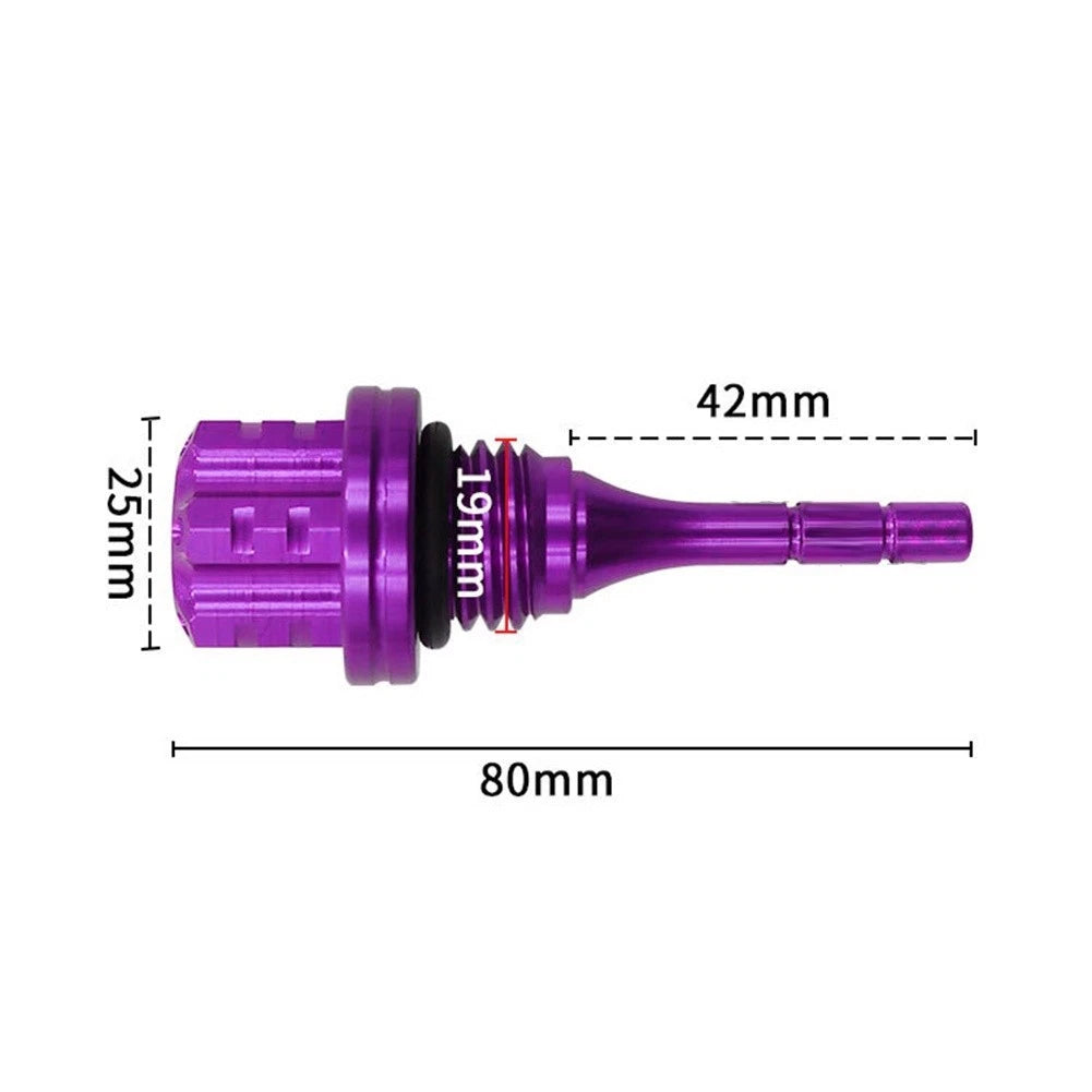 Engine Dipstick for Motorcycle (Hex Aluminum Alloy)