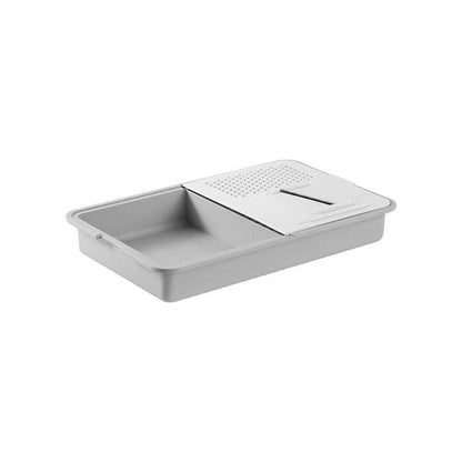6 in 1 Grater with 5 Blades and Plastic Drain Basket