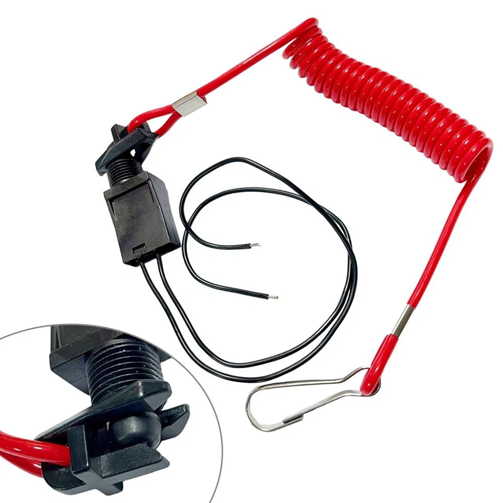 Kill Switch with Safety Lanyard for Johnson Evinrude OMC (432230, 585134)
