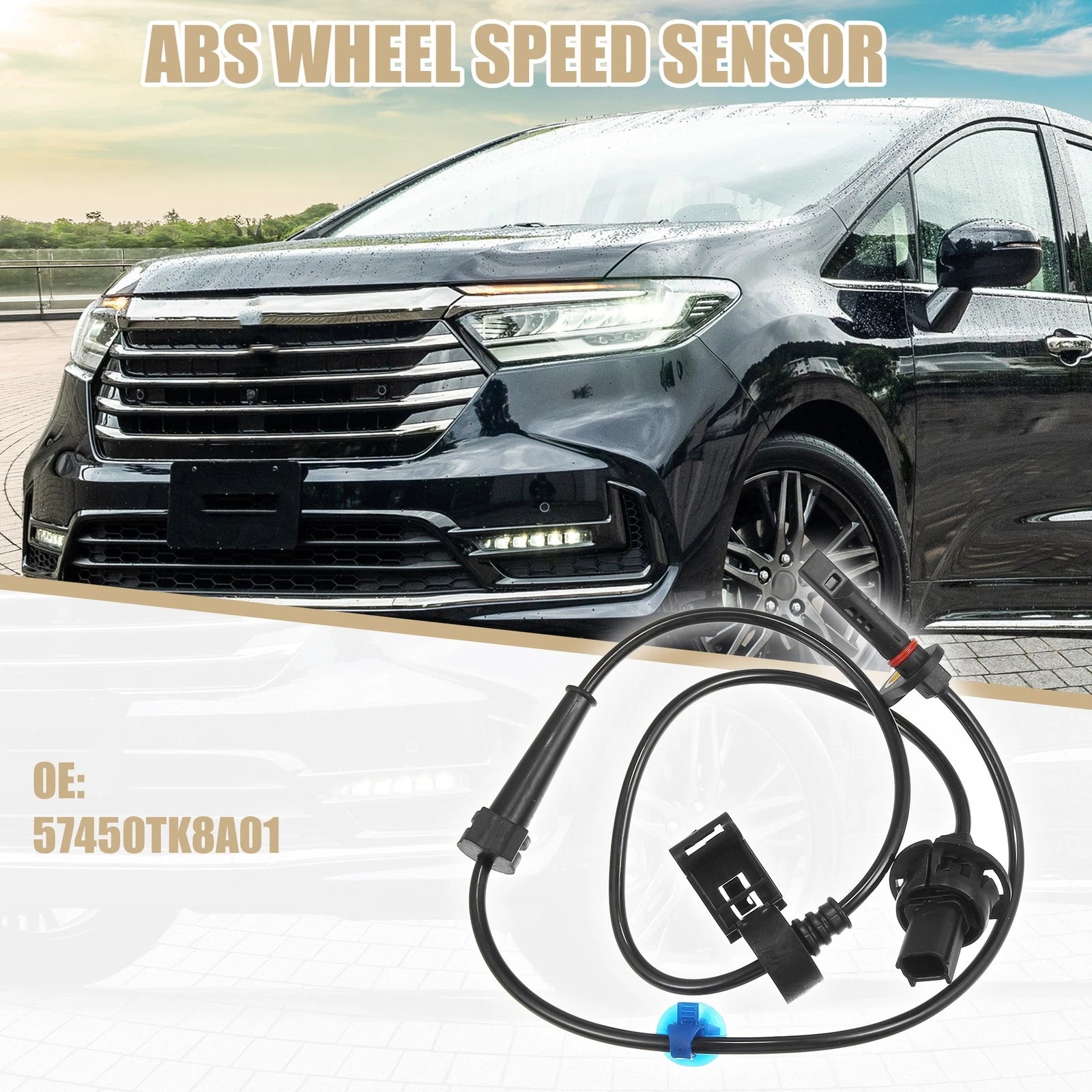 Front Right ABS Sensor Replacement for Honda Odyssey 2011–2017