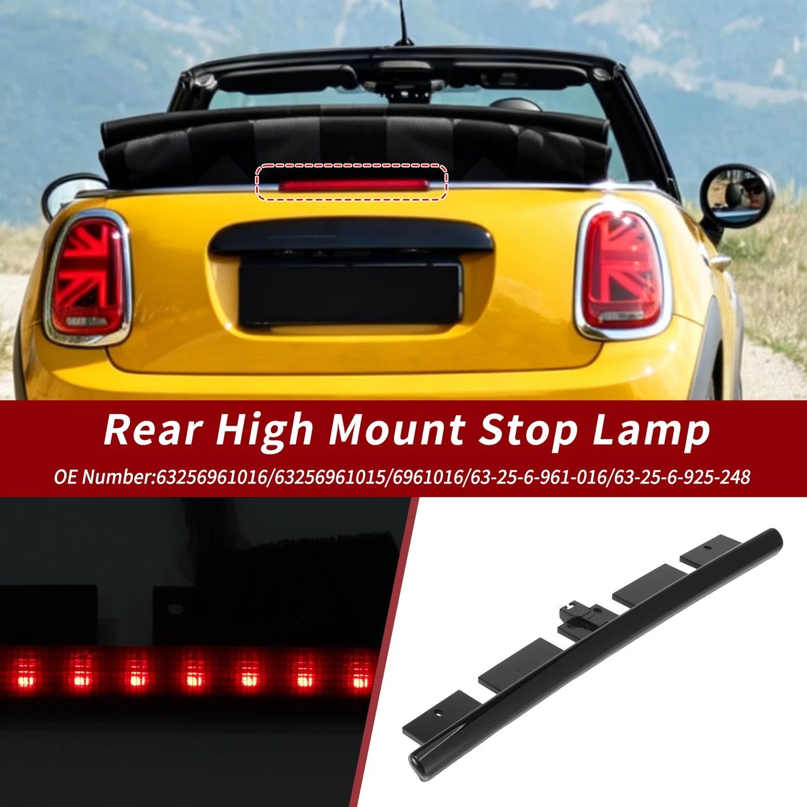 LED Third Brake Light for Mini Cooper Convertible R52 (2005–2008) 63256961016