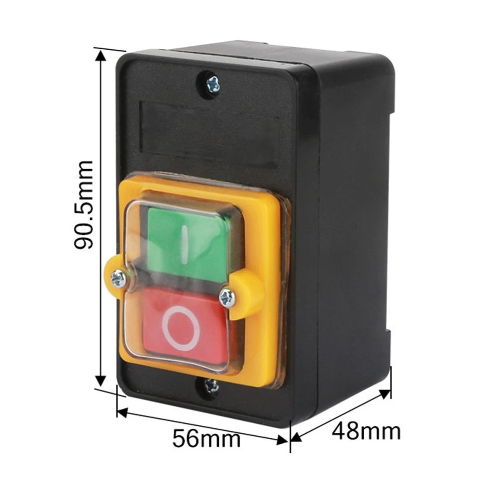 Waterproof Bench Drill Motor Start Stop Switch for AC 380V 10A (Singlephase)