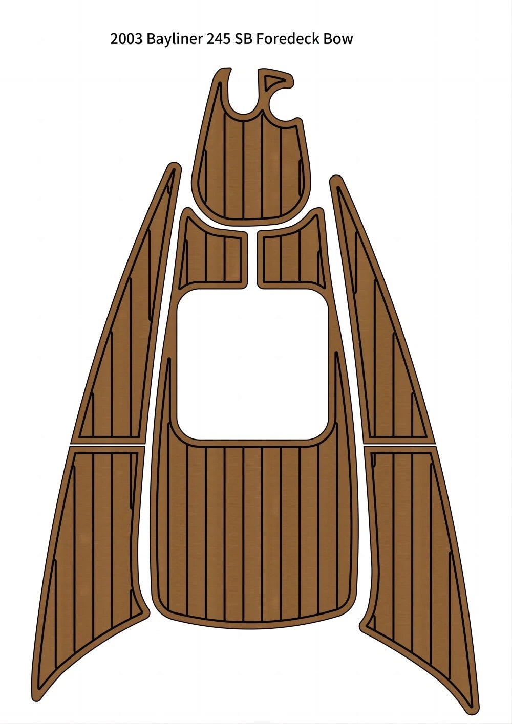 EVA Foam Teak Decking Flooring Mat for Bayliner 245 SB (2003)