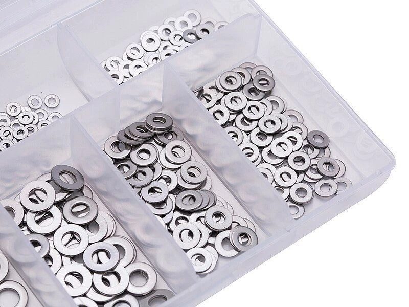 500Pcs Washer Spacers Set for Various Applications (M1.6-M5)