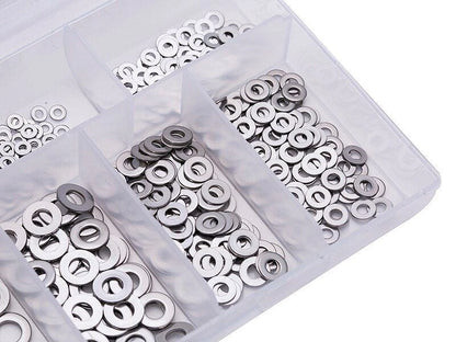 500Pcs Washer Spacers Set for Various Applications (M1.6-M5)