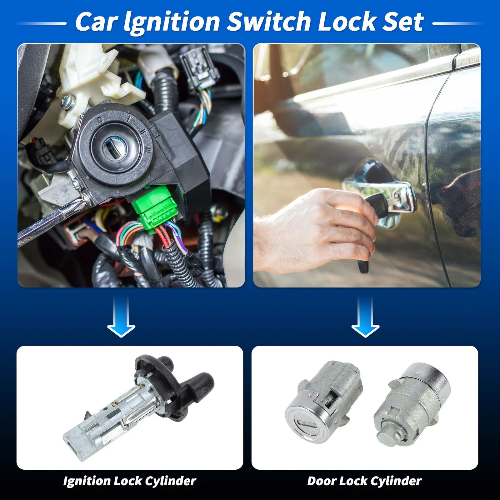 Ignition Lock Cylinder and Door Lock Replacement for Chevy Silverado 1500 (2007–2013)