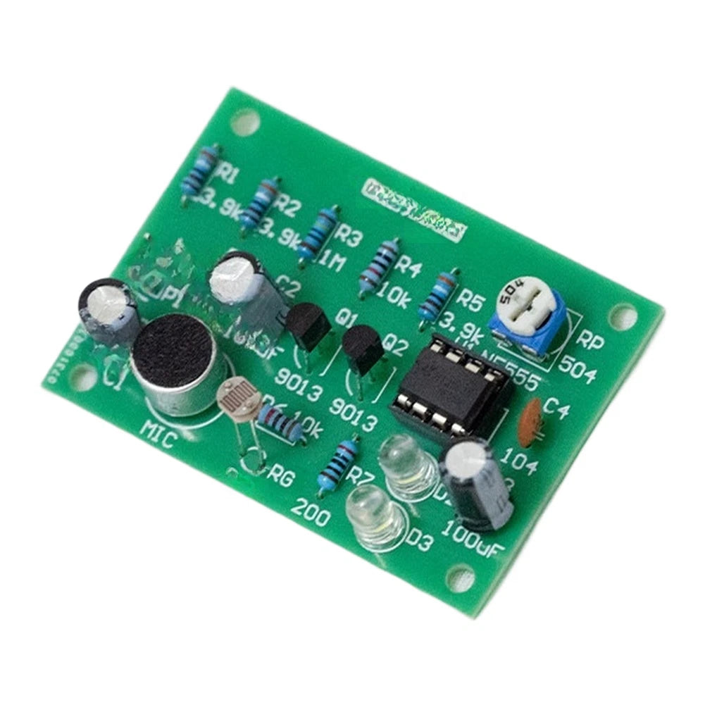 Acoustic Optic Detection Circuit Kit for NE555 and 9013 Transistors