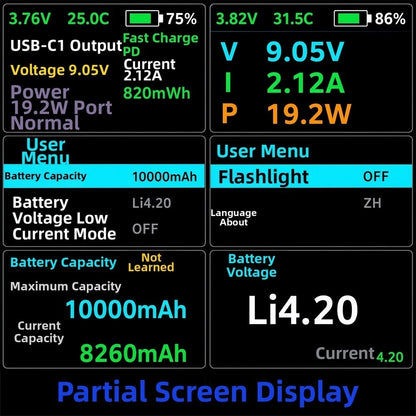 22.5W Fast Charging Module with TFT Screen for DIY Power Bank Assembly