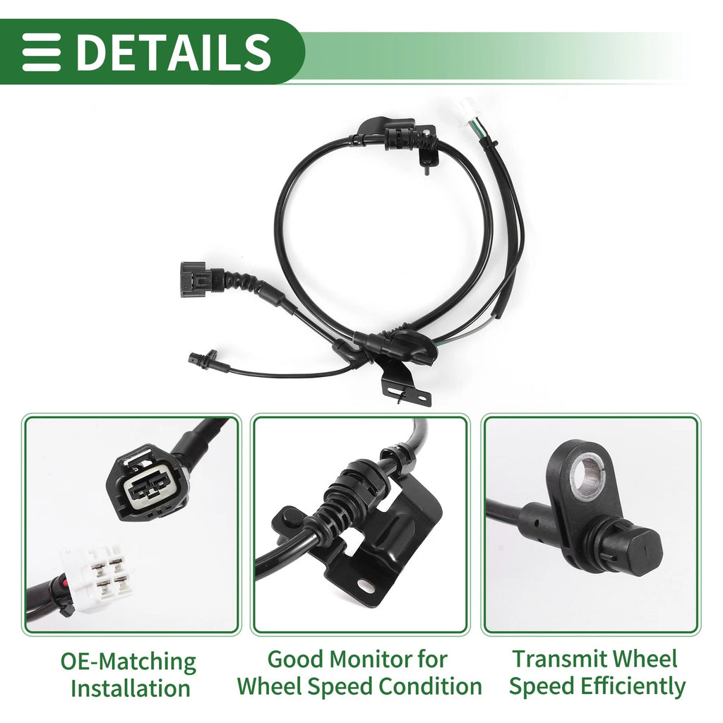 ABS Wheel Speed Sensor No.BAAN437EYC for Mazda 3 (2016–2018) Rear Left