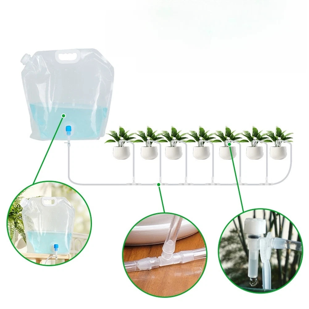 10L Adjustable Flow Drip Irrigation Bag for Garden Plants (2023)