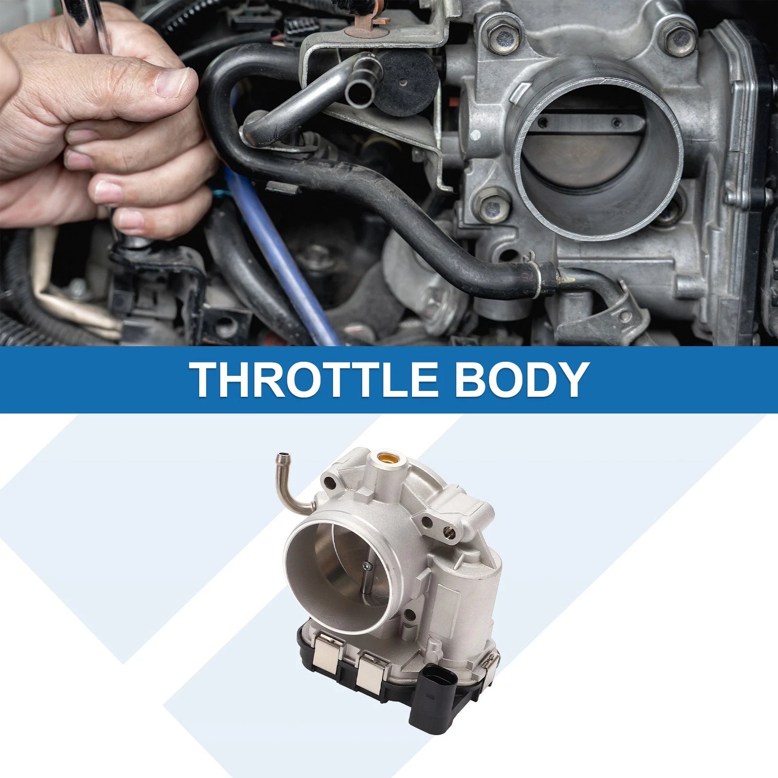 Throttle Body Replacement for Volkswagen Jetta Beetle Rabbit Golf Passat (2006–2015)