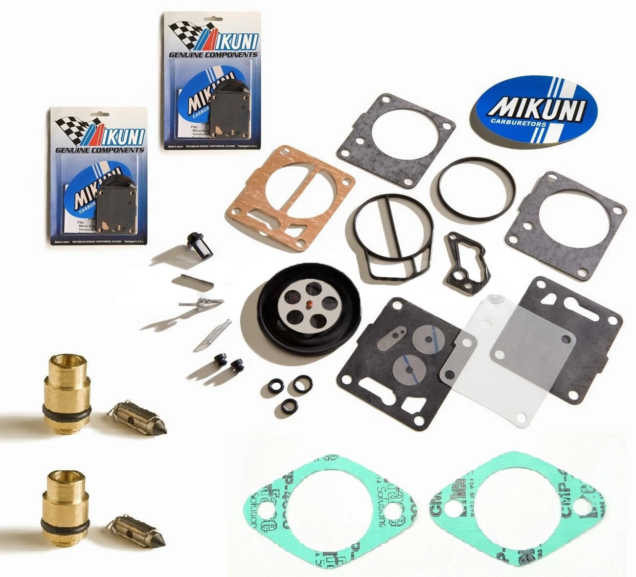 Dual Mikuni Carb Rebuild Kit for Sea Doo GTX (1995) - Base Gasket & Needle Seat