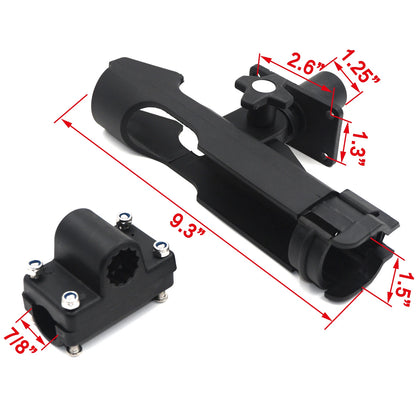 2X Adjustable Side Rail Mount Fishing Pole Rod Holder for Kayak Boat