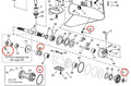 Lower Unit Seal Kit for Evinrude Johnson 150 175 200 225 HP (341281, 305123)
