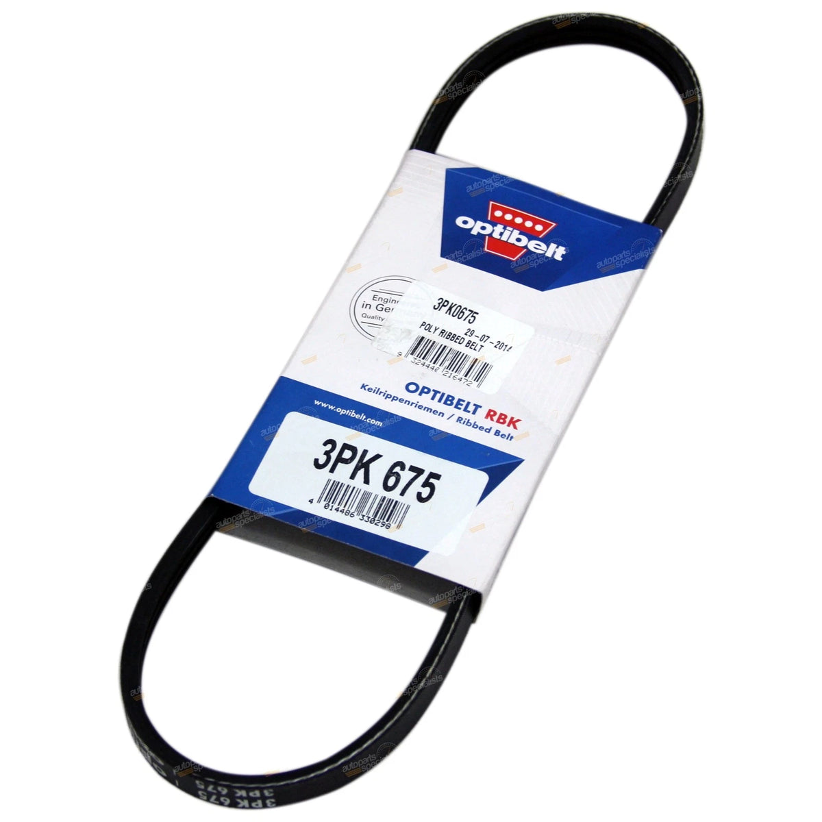 3PK0675 Fan Drive Belt for Various Makes and Models
