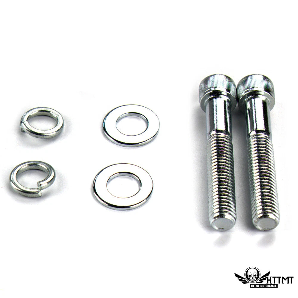4" Rise Handlebar Risers for Harley (Smooth Black, 1" / 25mm Mount)
