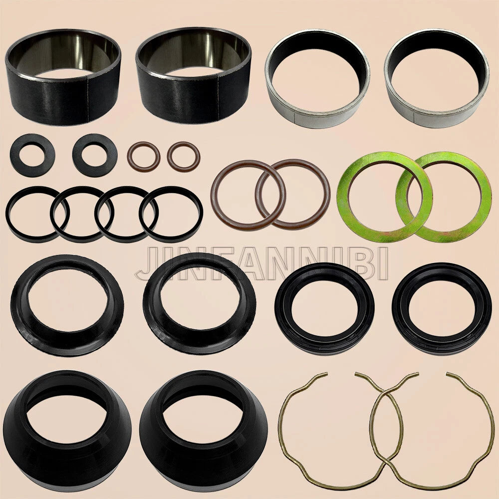 Front Fork Leg Bushing Seal Rebuild Kit for Harley Dyna Softail (2006–2017)