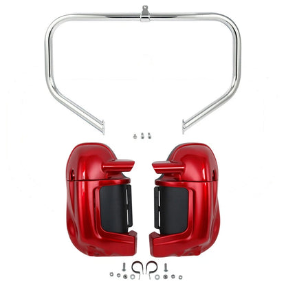 Lower Vented Fairings Engine Guard Crash Bar for Harley Touring (2009–2013)